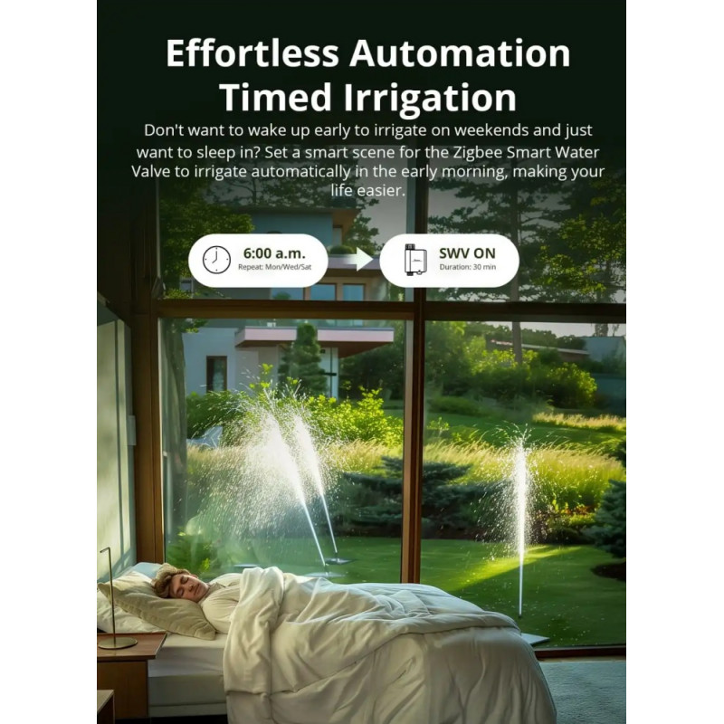 SONOFF | ZigBee | SWV-NH | Programmateur d'arrosage